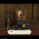 A cutscene after a weaving quest where after making a nice shirt the client does something stupid.